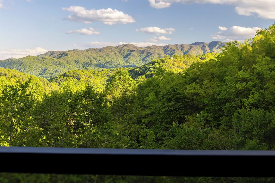 Scenic smoky mountain View from deck