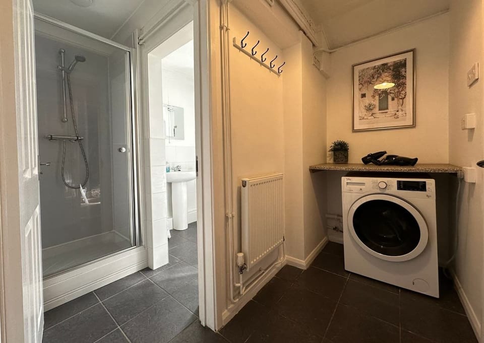 Downstairs bathroom and laundry