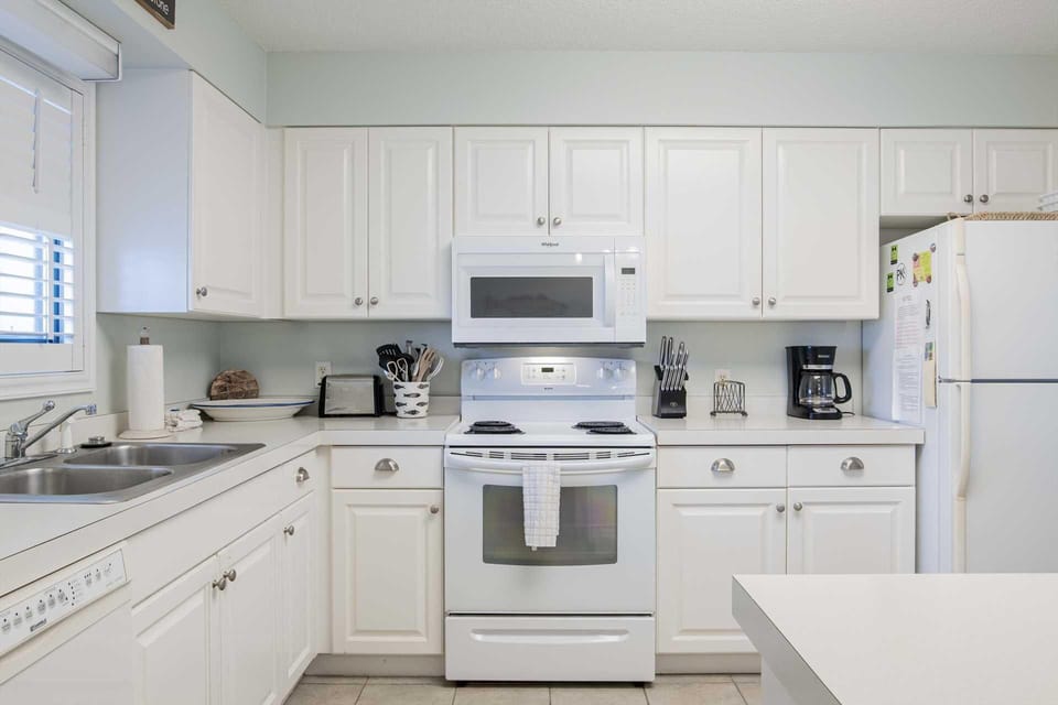 Bright, airy kitchen with modern appliances and ample storage