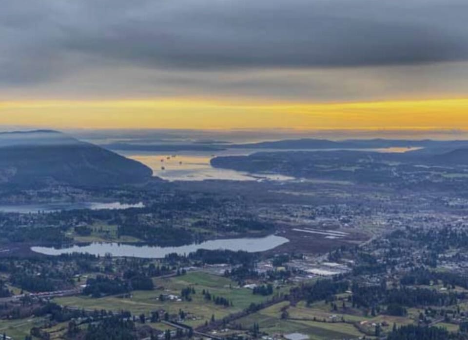 View from Mount Prevost another Beautiful Hike in the Cowichan Vally