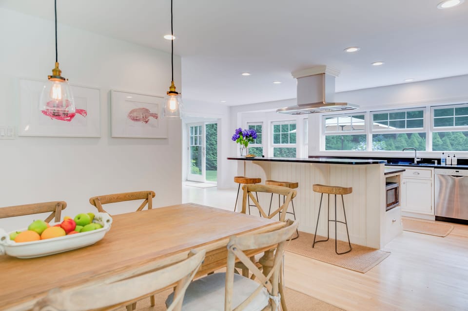Open kitchen with island