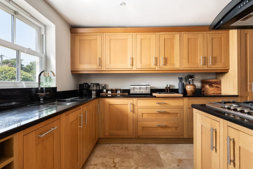 fully stocked kitchen