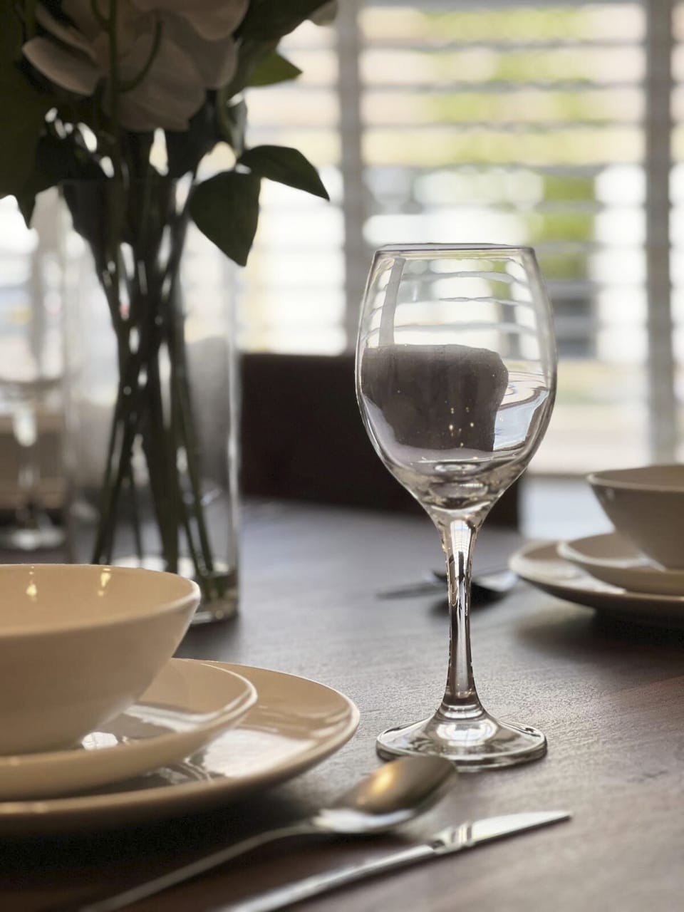 Modern dining setup designed for memorable moments.
