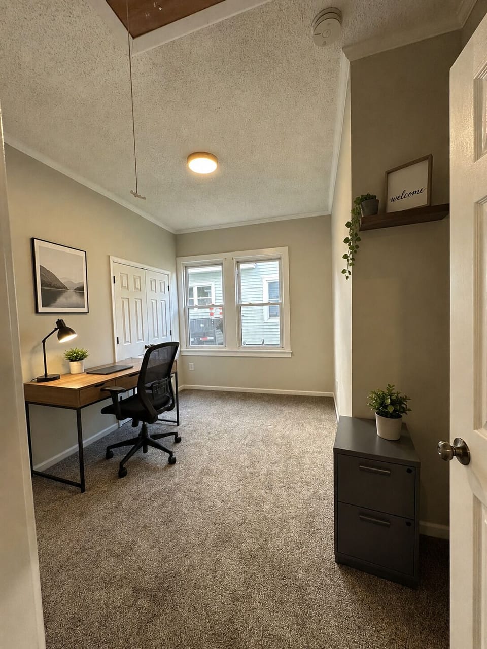 Please note: The third bedroom is furnished as a home office, providing a comfor