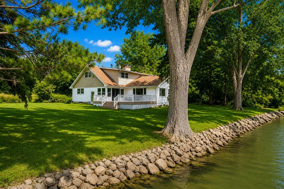 View of Backyard from Lake