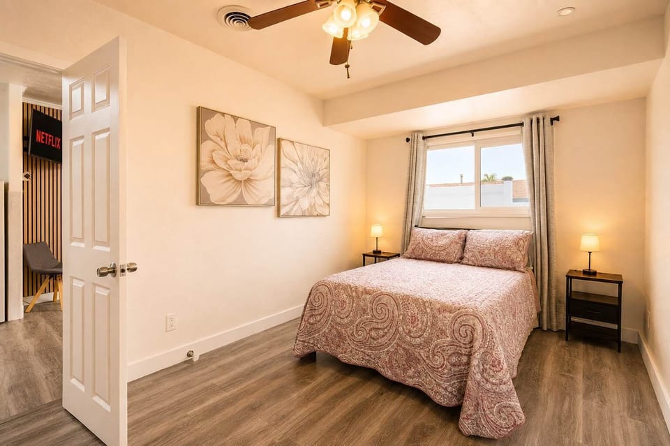 Bright and airy bedroom retreat 🛏️✨
