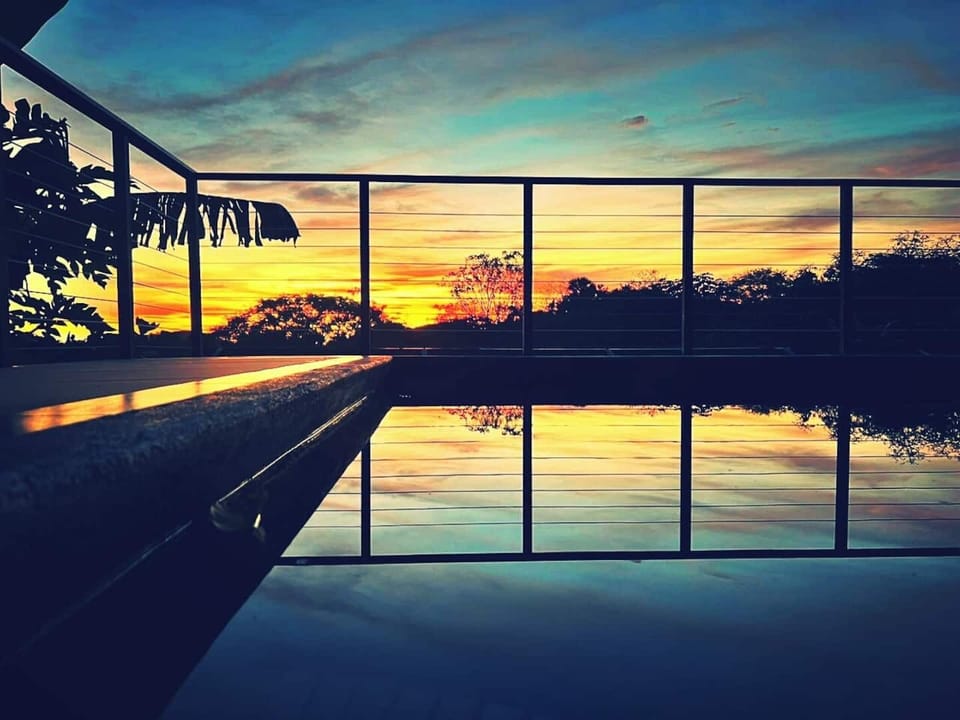 Amazing view from the balcony . Sunset time are the best 