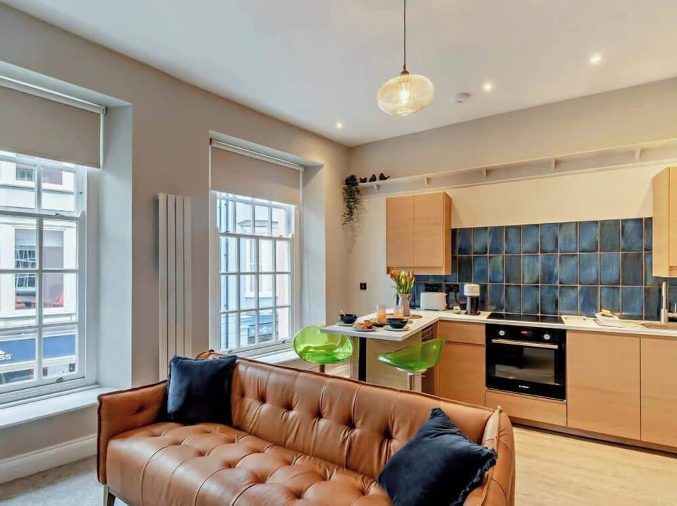Stylish open-plan living area.