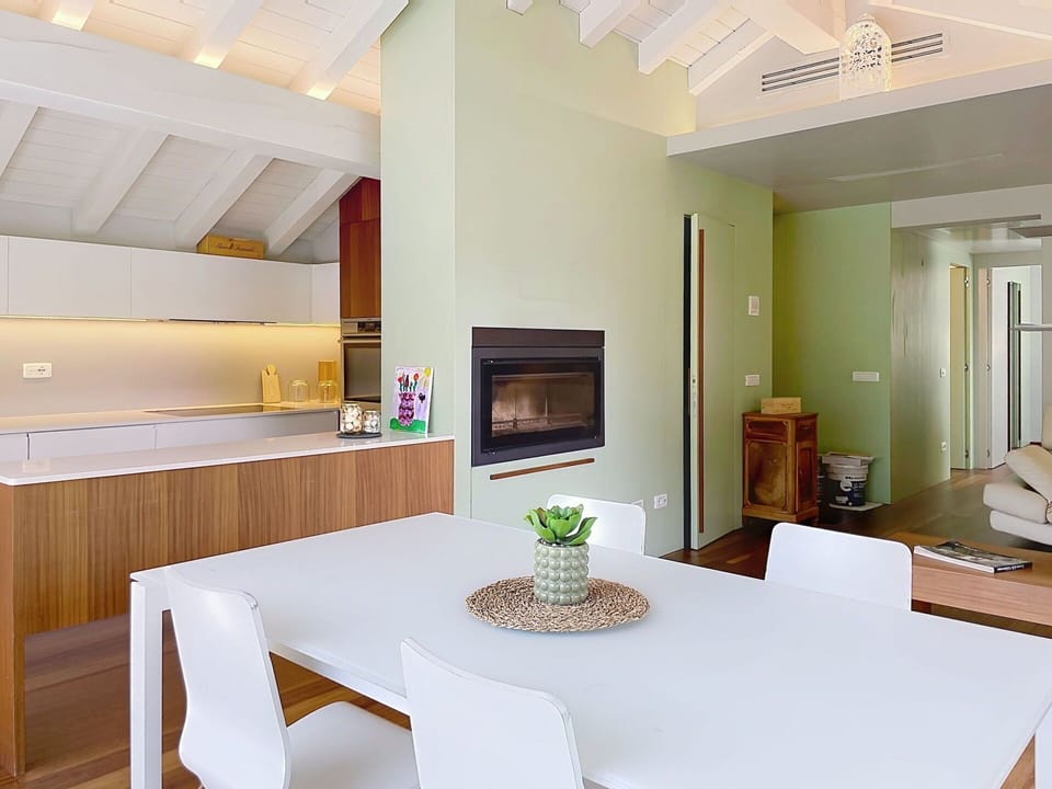 Furniture, Interior Design, Flooring, Wall, Floor, Wood, Ceiling, Room, Home, Lighting