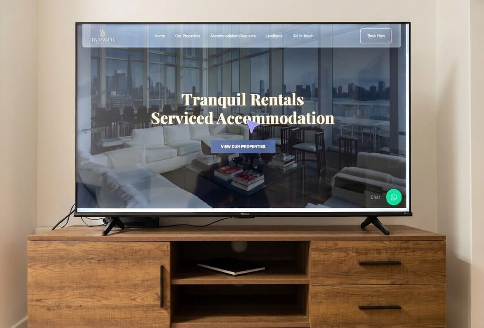 Smart TV ready for cosy nights in