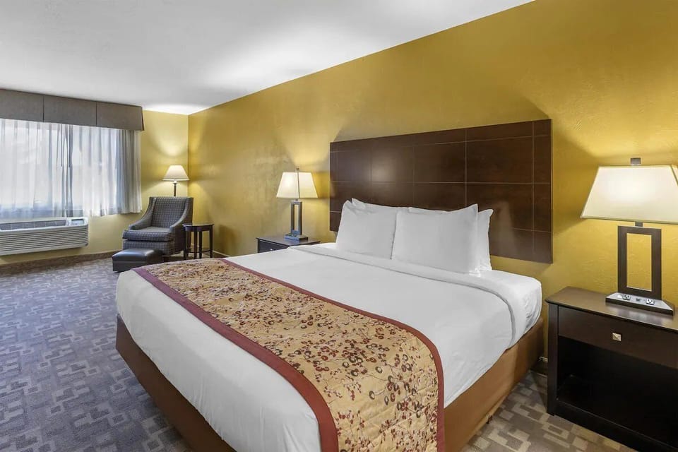 Bedroom. Interior and views may vary based on location and availability.