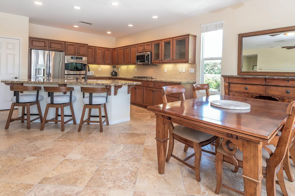 OPEN floor plan, dining room and kitchen that is spacious.  