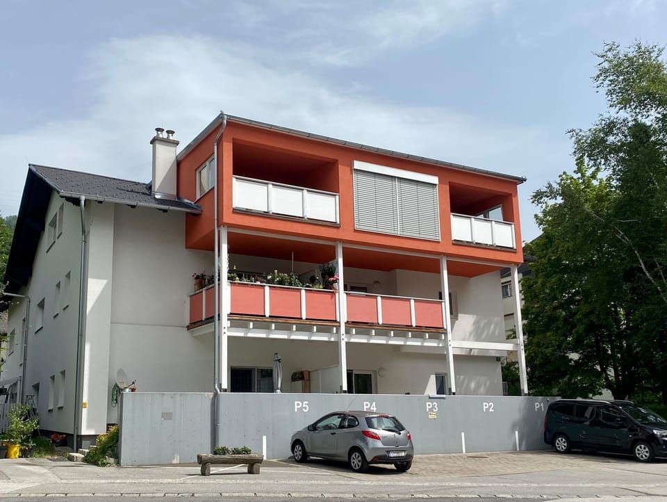 Main view of the building