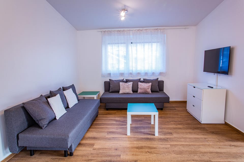 Sofa bed, TV