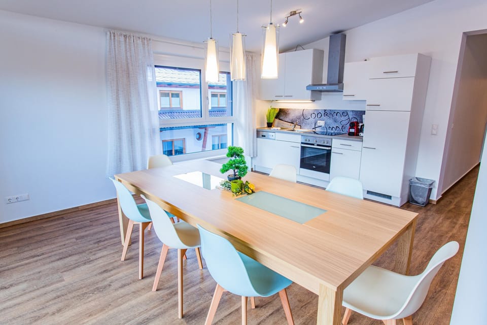 Kitchen and dining area