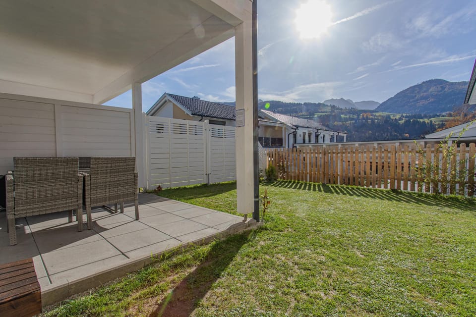 Terrace with a view of the mountains