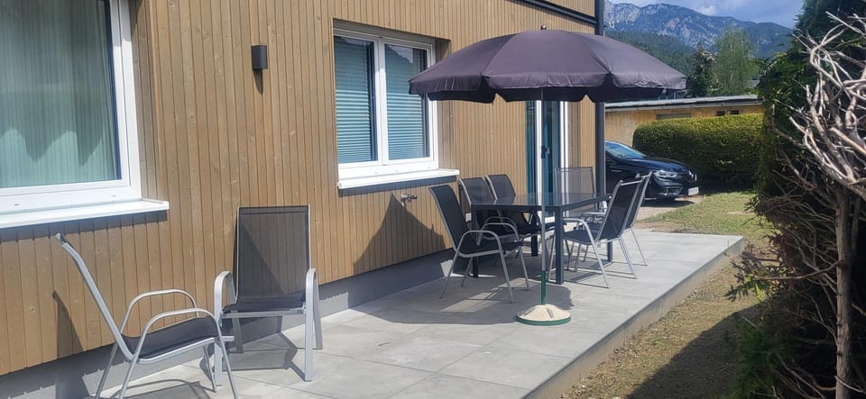 Outdoor area with seating