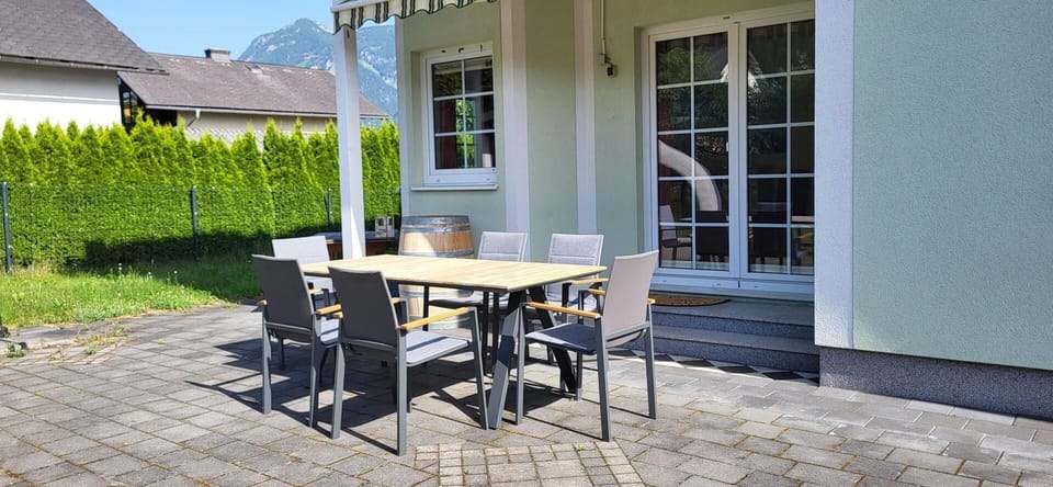 Outdoor area with seating