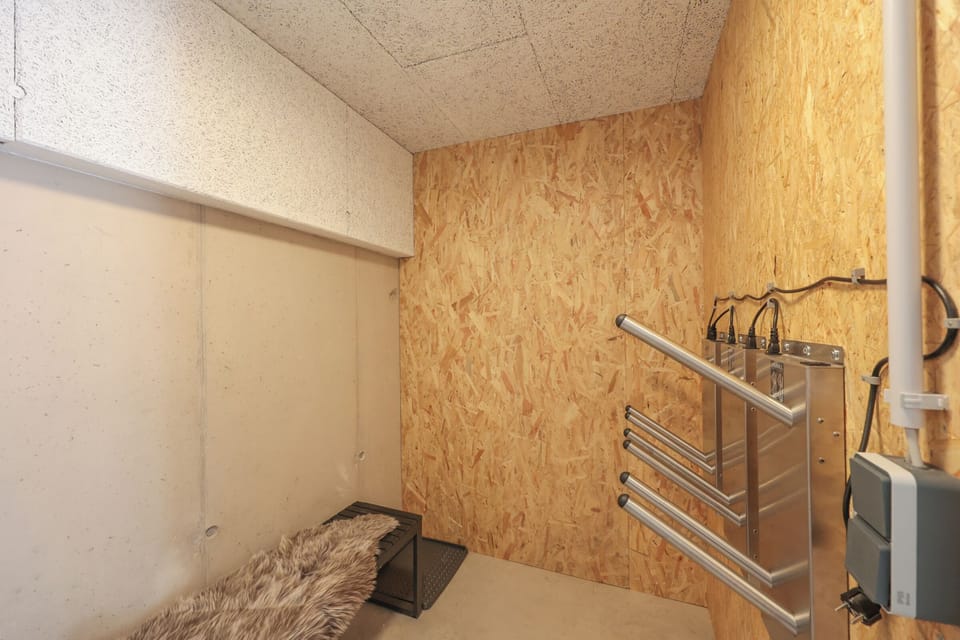 Ski locker with ski boot dryer