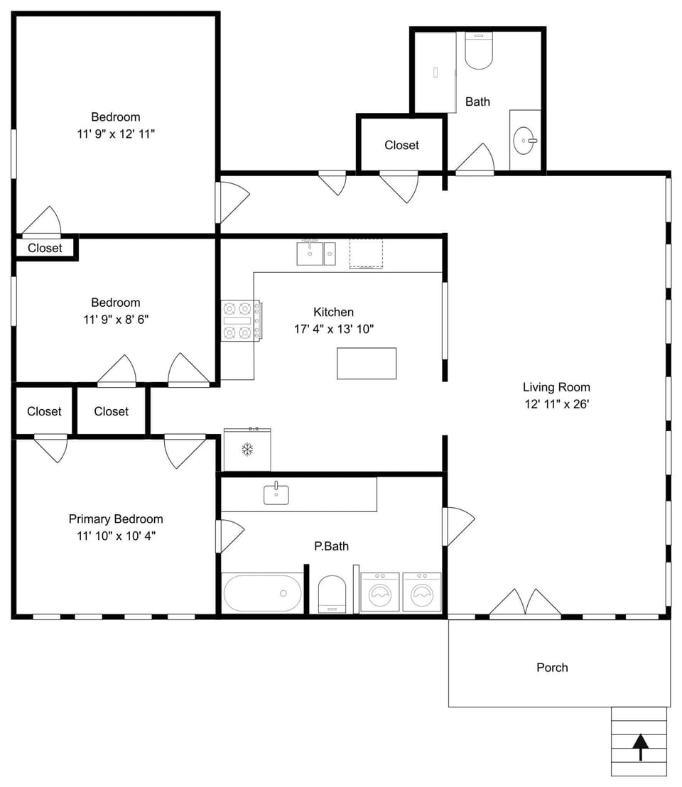 The Georgianne Unit 1 Floor Plan