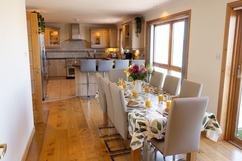 Dining area and kitchen