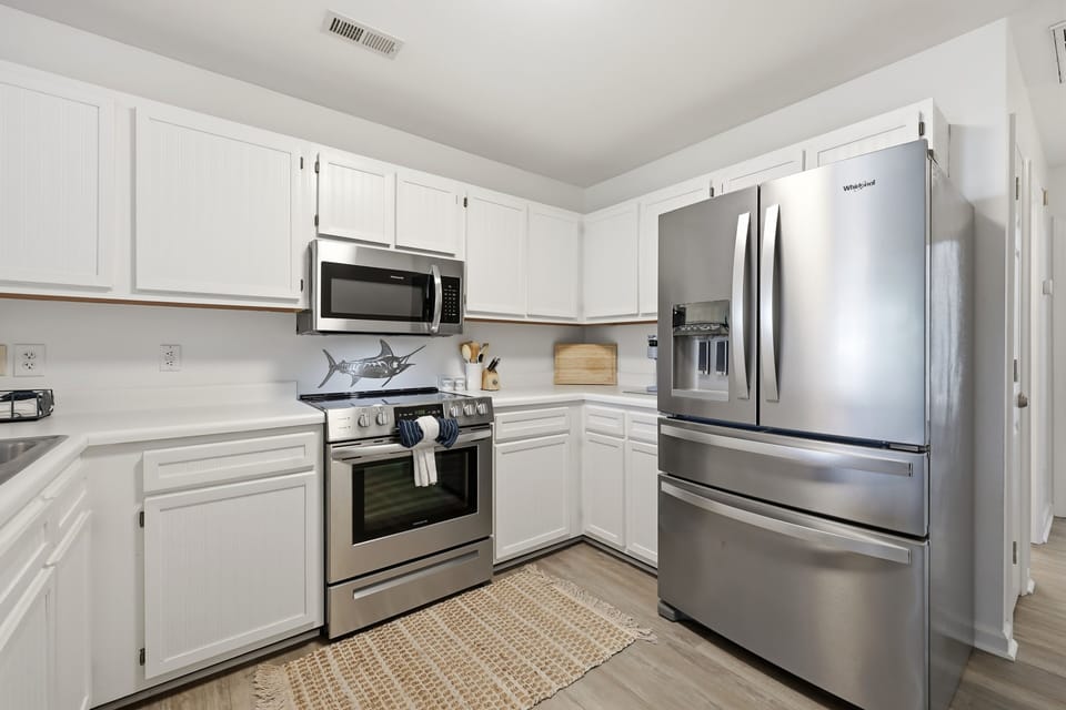Kitchen with stainless appliances