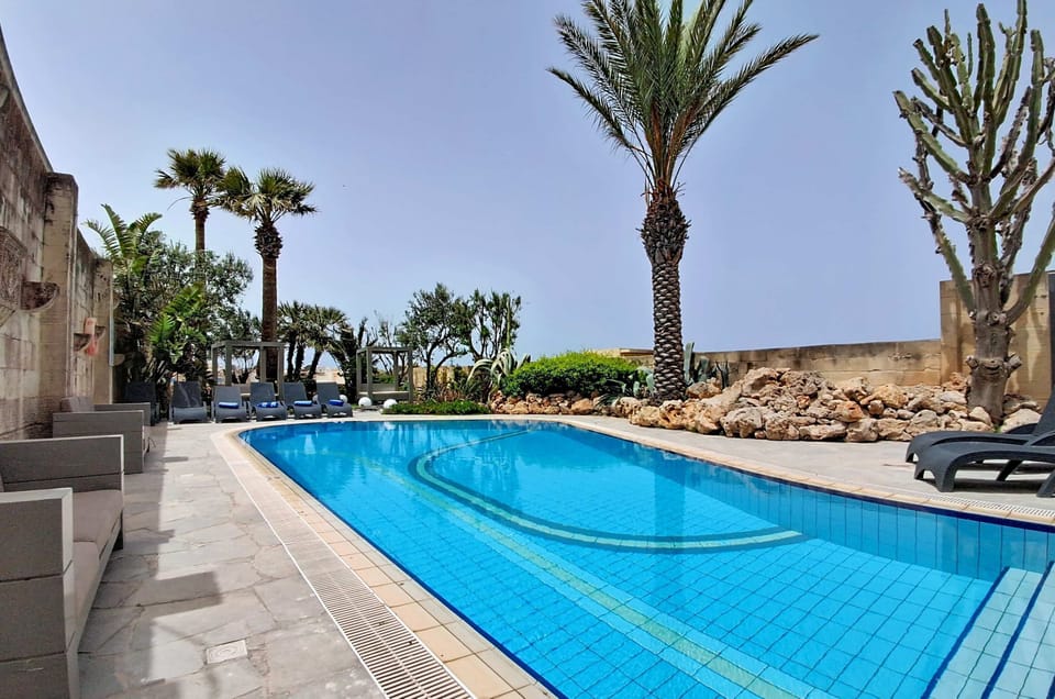 Outdoor pool area