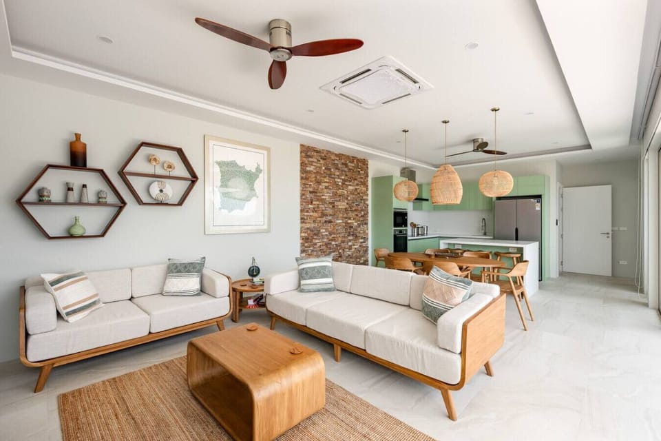 Open-plan living, dining and kitchen with seamless flow
