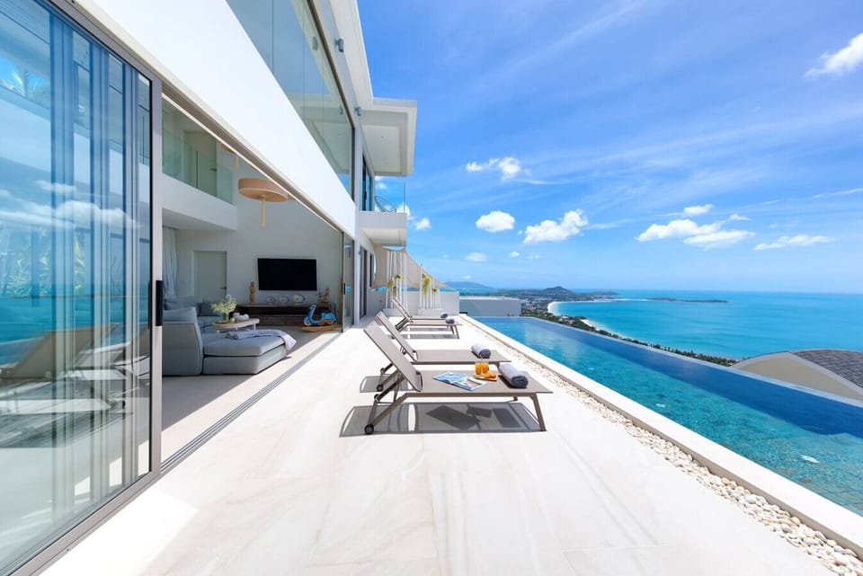 Panoramic Sea View Terrace with Outdoor Lounge - Villa Love Koh Samui Vacation Rental