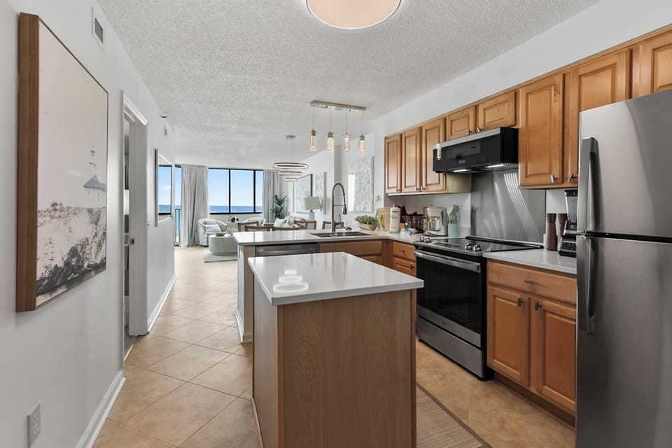 Full Size Kitchen with Toaster, Blender, Coffee Maker, and Starter Essentials to Make Memorable Meals
