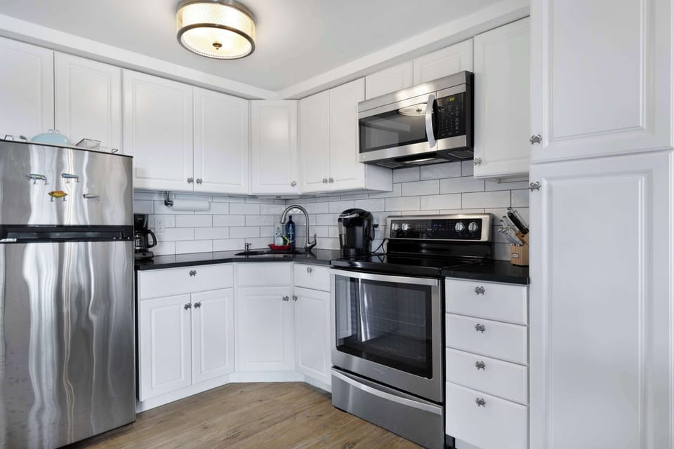 The kitchen has everything you'll need to enjoy your stay.
