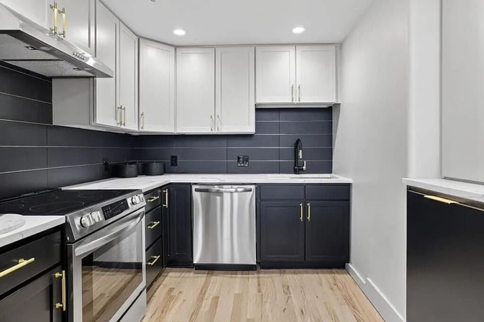 An elegant kitchen blending style, space, and sophistication.
