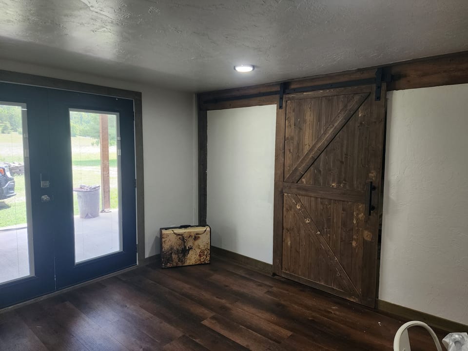 Entry and door to bedroom