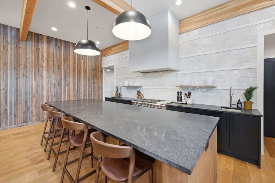 Bar-top View of the Kitchen Space