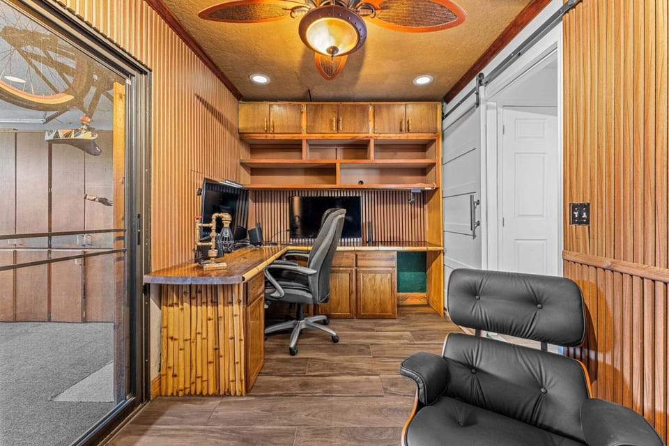 Office space with remote work desk