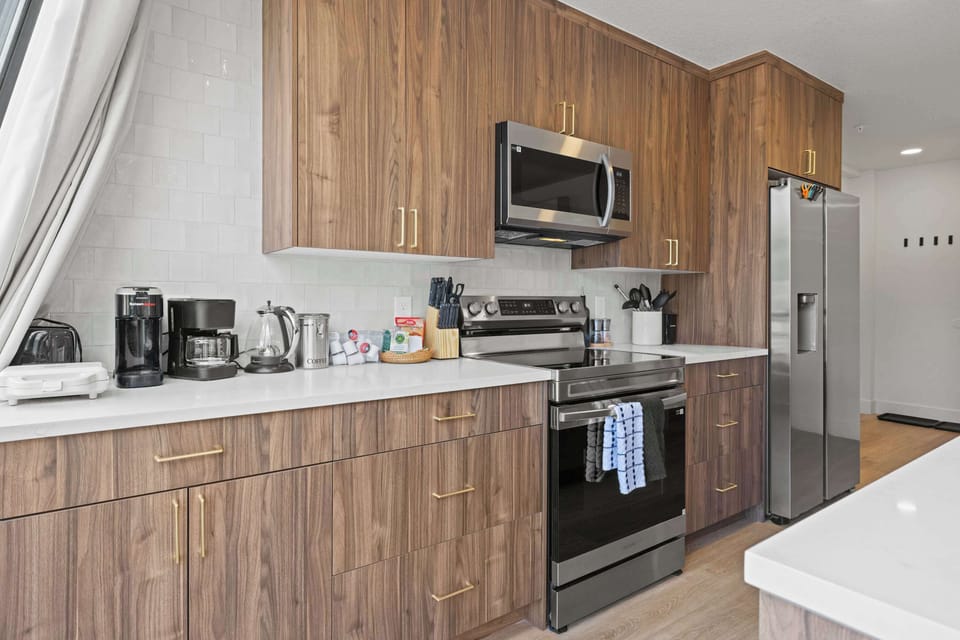 Make some complimentary waffles or coffee for your breakfast.