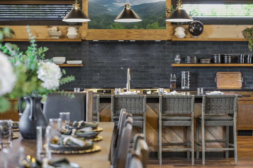 Gather around the oversized island for meals, and memories