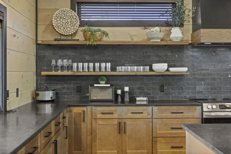 Every inch of this kitchen was designed with comfort and convenience in mind.