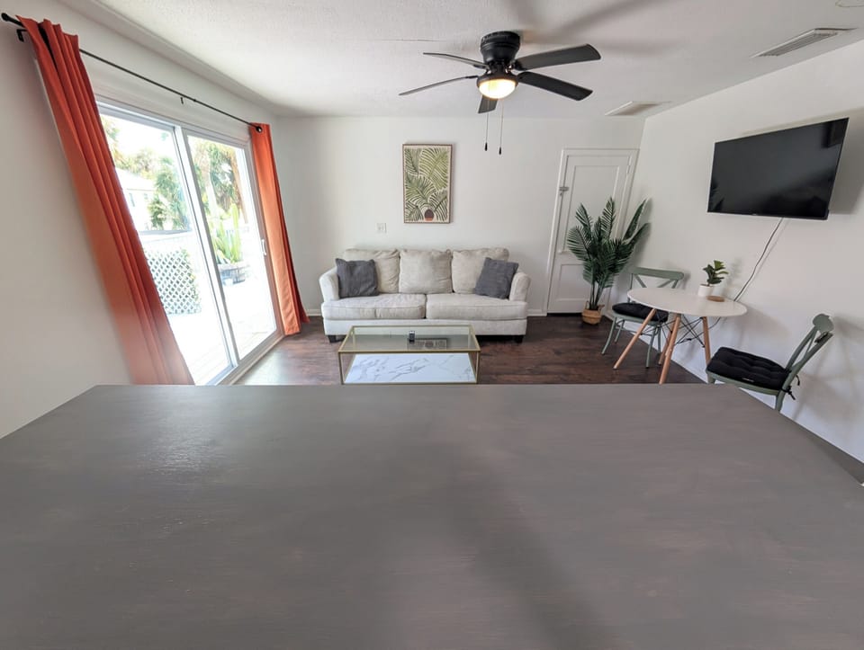 Living room with balcony