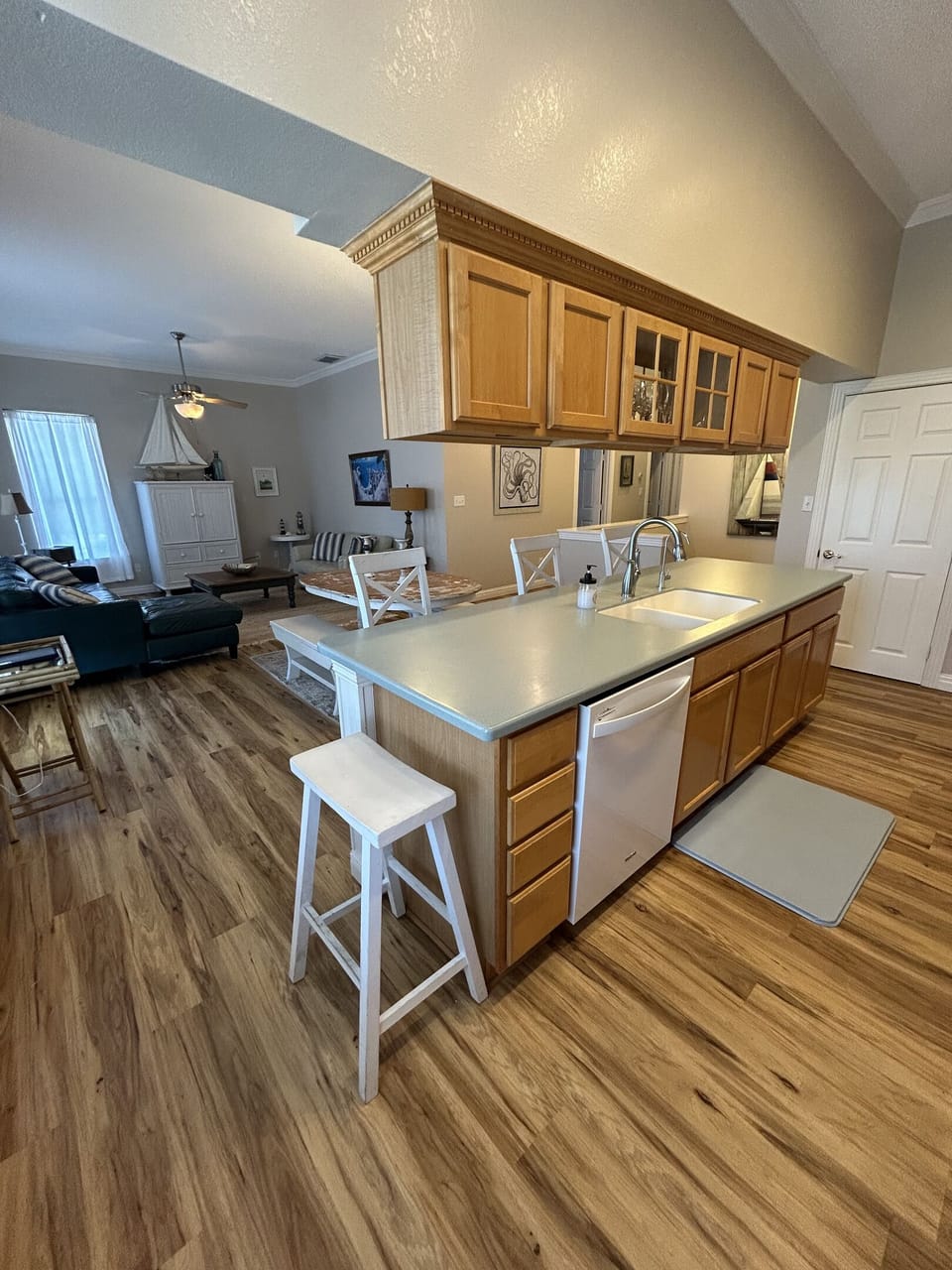 The open floor plan seamlessly connects living, dining, and kitchen spaces—ideal for entertaining and keeping everyone together. make this the heart of the home.