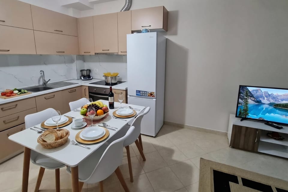 Kitchen and dining area