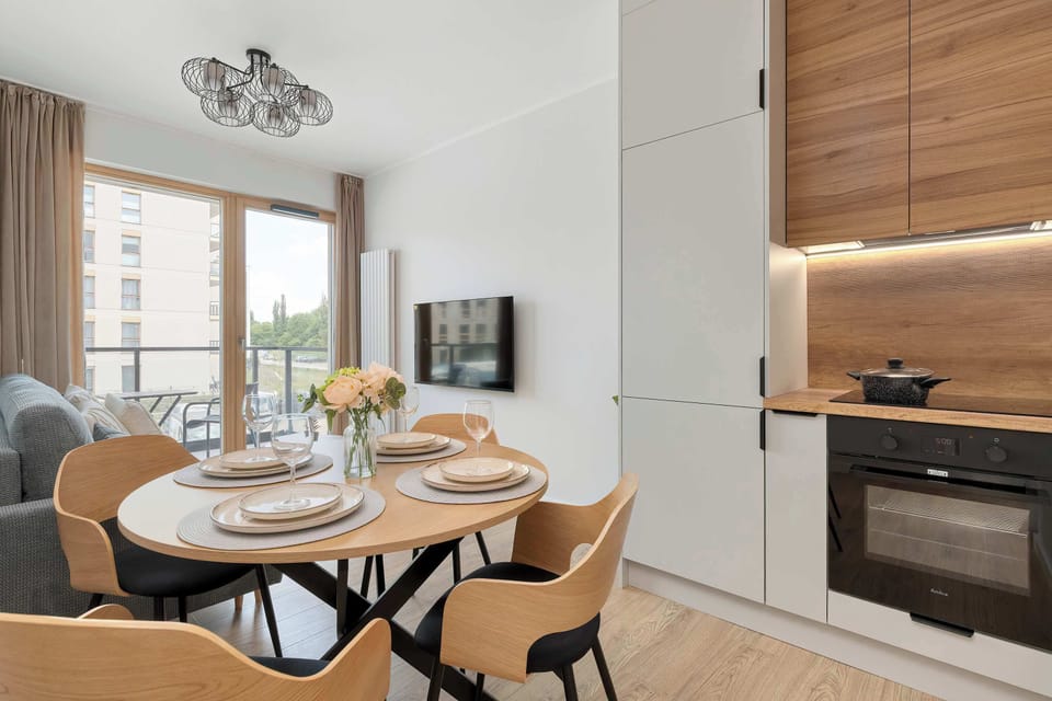 Contemporary dining space with comfortable seating for guests.