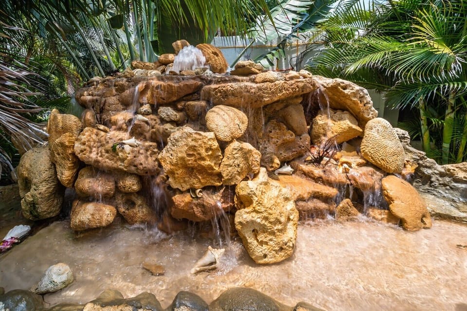 Exterior waterfall - Nahil Studio 12 Akumal Mexico vacation rental