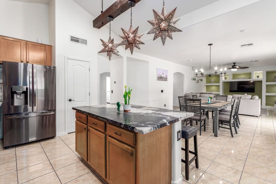 Open-concept living makes it easy for everyone to stay connected while enjoying plenty of room to spread out.