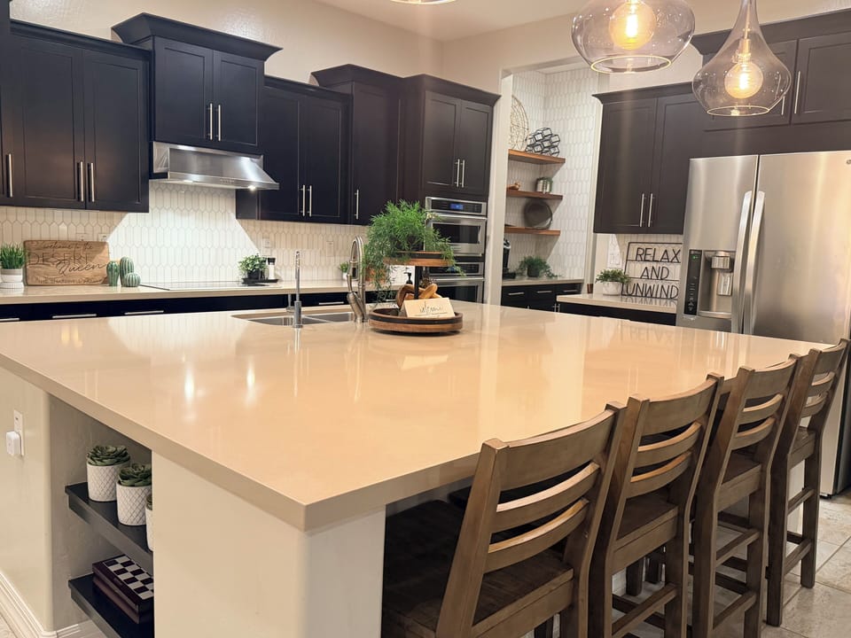 Wonderful fully stocked kitchen