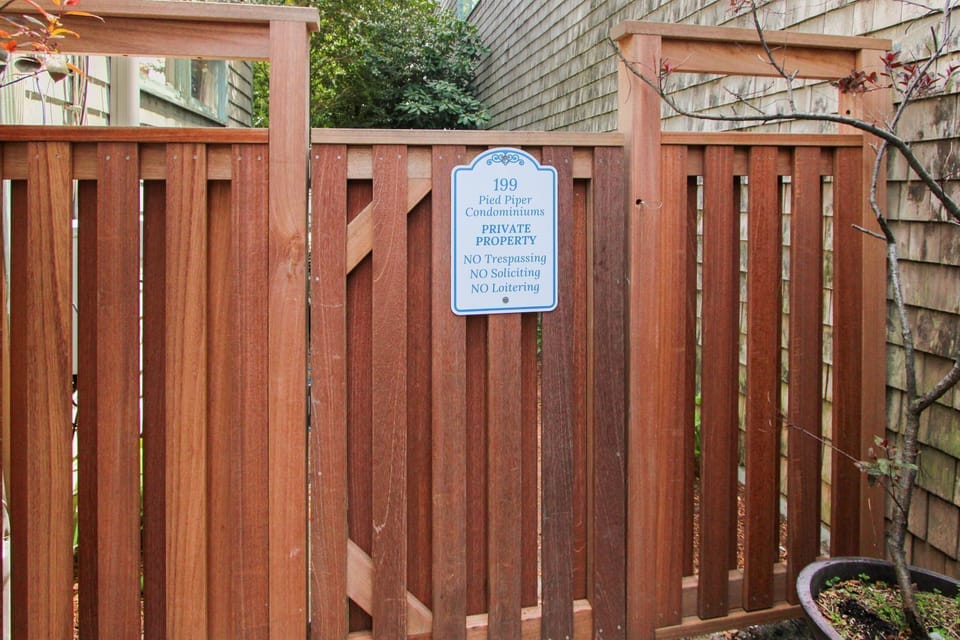 Private beach entrance for residents & guests of the building. Located on the right hand side of the building