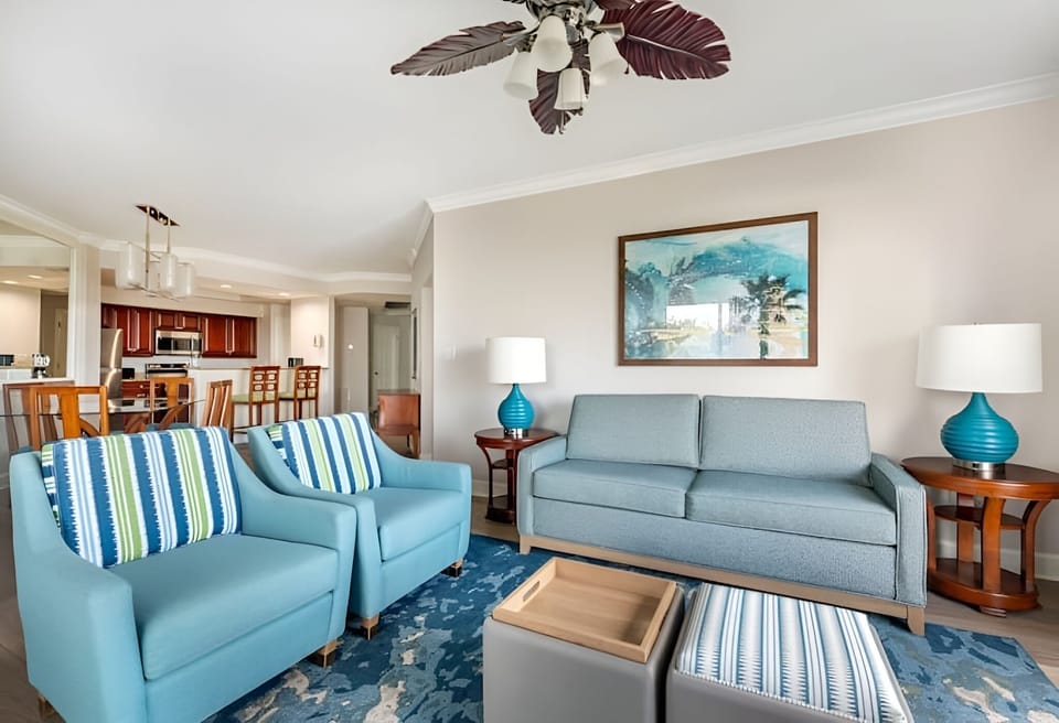 Gather together in a bright living room with plush seating.
