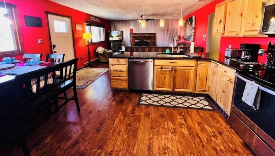 Fully stocked kitchen