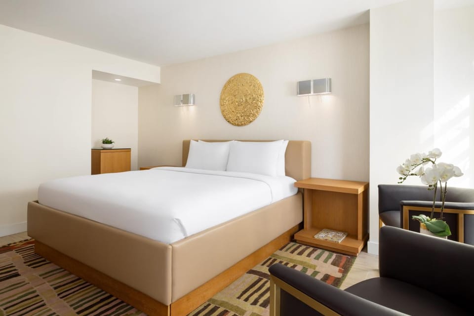 Bedroom. Interior and views may vary based on location and availability