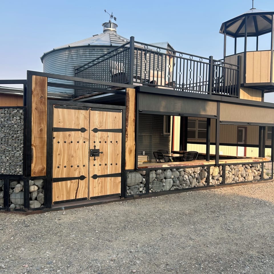 Custom built granary’s with private enclosure.